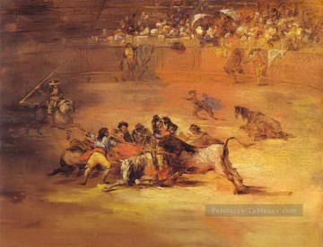 Scène d’une corrida Francisco de Goya Peinture à l'huile